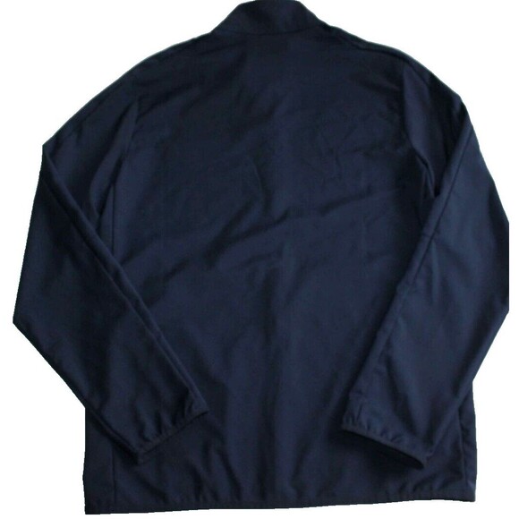 NIKE Dri-Fit Full Zip Jacket Size Small Navy Blue Lightweight Athleisure Logo - Picture 2 of 9